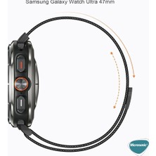 Microsonic Samsung Galaxy Watch Ultra Milanese Loop Kordon Siyah