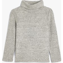 Koton Basic Balıkçı Yaka T-Shirt Uzun Kollu Viskon Kumaş