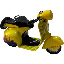 Vardem1:14 Die Cast Vespa Motorsiklet Sarı