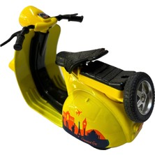 Vardem1:14 Die Cast Vespa Motorsiklet Sarı