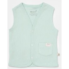 Biorganic Bibaby Organik Yelek Waffle Smile Mint