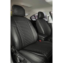 Kepmorpho 
renault Clio 2 Sedan Lüx Full Deri Oto Koltuk Kılıfı Ön Arka Takım (Exclusive) Siyah