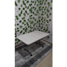 Özcan Mobilya Aksesuar Tekerlekli Masa Orta Sehpa 70x110 Metal Ayaklı