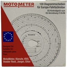 Motometer Takograf Kağıdı 125KM H 100'LÜ