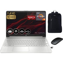 Hp Amd Ryzen 7-5700U 12GB 512GB SSD 15.6" Fhd Windows 11 Dizüstü Bilgisayar 4H0J2EA + Ekipman Hediyeli