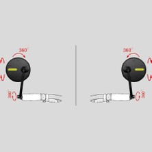 Lexis Flank 76 Universal Gidon Ucu Bağlantılı Bisiklet/e-Bike/e-Scooter/atv/motosiklet Aynası