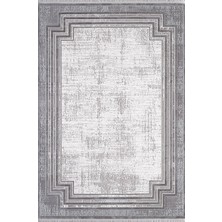 Artemis Halı Murano 01360a Gri Krem Eskitme Desenli Yün Halı