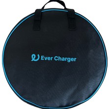 Ever Charger Elektrikli Araç Tip 2 Kablo Taşıma Çantası Yuvarlak Kumaş