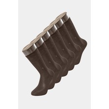 Türen 9101 Erkek Bamboo Düz Soket Çorap 6'lı Paket-Siyah