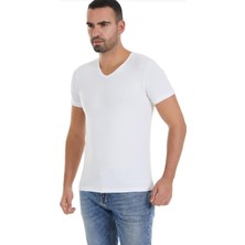 Yıldız 150 Erkek Modal V Yaka Kısa Kol Atlet 6 Adet