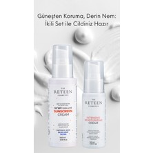 The RETEEN Cosmetics Güneş Bakım Seti Mavi Işık Filtreli Güneş Kremi Spf 50 ve Onarıcı Koruyucu Nemlendirici Cilt Kremi