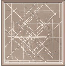 Bursa İpek Vizon Yankı Desen Twill Ipek Eşarp