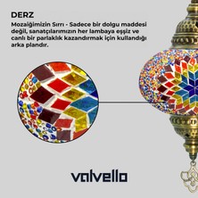 Valvello Diadora / Valvello Dekoratif El Yapımı Olta Mozaik Lamba