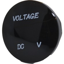 Bold Camper 12V 24V Dc Voltmetre Yuvarlak Bombeli