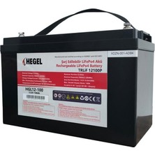 Hegel Lityum Akü 100AH Lifepo4 12.8V 1280WH