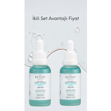 The RETEEN Cosmetics 2'li Set Avantajlı Fiyat Serum Seti Dolgunlaştırıcı ve Anti Aging Etki Provitamin B5 Yoğun Nemlendirici Hyaluronic Acid Cilt Serumu 30 ml