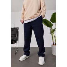 Nomarc Şardonlu Paçası Bol Lacivert Eşofman