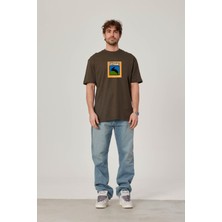 Nomarc Grybrand Tavşan Baskılı Haki Tshirt