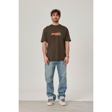 Apparel Baskılı Haki Tshirt