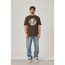 Vandelay Baskılı Haki Tshirt
