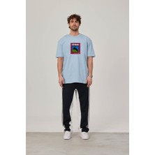 Grybrand Tavşan Baskılı Bebe Mavisi Tshirt