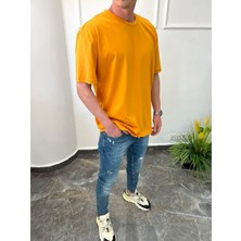 Nomarc Düz Kesim Basic Turuncu Tshirt