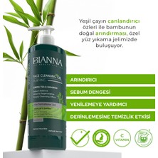 Bianna Yeşil Çay ve Bambu Özlü Yüz Temizleme Jeli 400 ml C Vitaminli