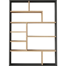 L'occi Concept Morgen Kitaplık 124CM Sepet-Antrasit Mg1-Sa