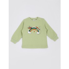 Luggi Baby Bisiklet Yaka Uzun Kollu Baskılı Erkek Çocuk Pijama Takımı