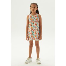 Tyess Bg Store Kız Çocuk Desenli Pijama Elbise