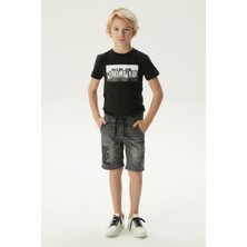 Bikkembergs Bg Store Erkek Çocuk Gri Şort