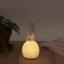 Synx Store Ananas Şeklinde Desenli Büyük Boy Pilli Masa ve Gece Lambası