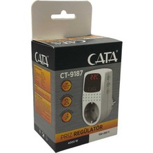 Cata CT-9187 4000W 150-280V Tekli Akım Korumalı Priz