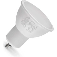 Ack AA24-00753 7W GU10 6500K Beyaz Difüzörlü Smd LED Ampul