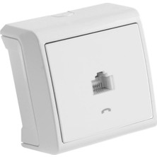 Viko Vera Beyaz Sıva Üstü Tekli Nümeris Cat-3 - 90681013