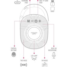 Ecuy Taşınabilir Şarjlı Bluetooth Hoparlör Speaker USB Tf Kart Girişli  Kablosuz Bluetooth Speaker