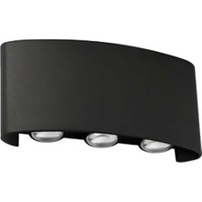 Ack AH07-07201 6X1W 3000K Günışığı Çift Taraflı Dekoratif LED Duvar Apliği