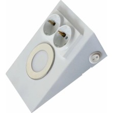 Ack AH11-00200 3000K Günışığı 2.5W Beyaz Kasa Ledli Prizli Tezgah Altı Armatür