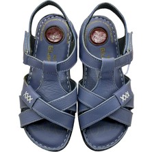 Rubin Leather Tam Ortopedik  Deri Kadın Sandalet Deri Sandalet