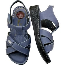 Rubin Leather Tam Ortopedik  Deri Kadın Sandalet Deri Sandalet