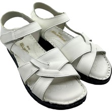 Rubin Leather Tam Ortopedik  Deri Kadın Sandalet Deri Sandalet Rubinleather