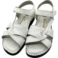 Rubin Leather Tam Ortopedik  Deri Kadın Sandalet Deri Sandalet Rubinleather