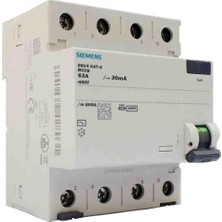 Siemens 4X63A 30MA Trifaze Kaçak Akım Rölesi 5SV5346-6