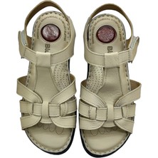 Rubin Leather Tam Ortopedik  Deri Kadın Sandalet Deri Sandalet Rubinleather