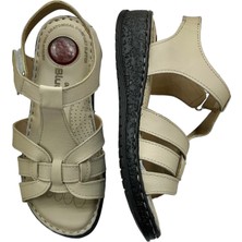 Rubin Leather Tam Ortopedik  Deri Kadın Sandalet Deri Sandalet Rubinleather
