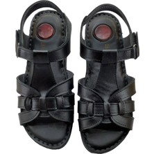 Rubin Leather Tam Ortopedik  Deri Kadın Sandalet Deri Sandalet Rubinleather