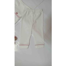 Mini Love Desenli Yakalı Kız Bebek Pijama Takımı