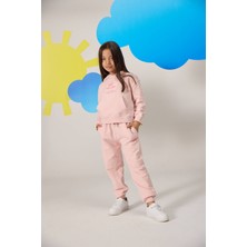 Verte Vallée Toz Pembe Kız Çocuk Pantolon