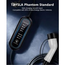 Taysla Tayslaphantom 3.5kw 16A 80V-260 Taşınabilir Elektrikli Araç Şarj Istasyonu 3.5m Kablo