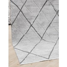 Artemis Halı Murano 06430b Gri Modern Saçaklı Yün Halı